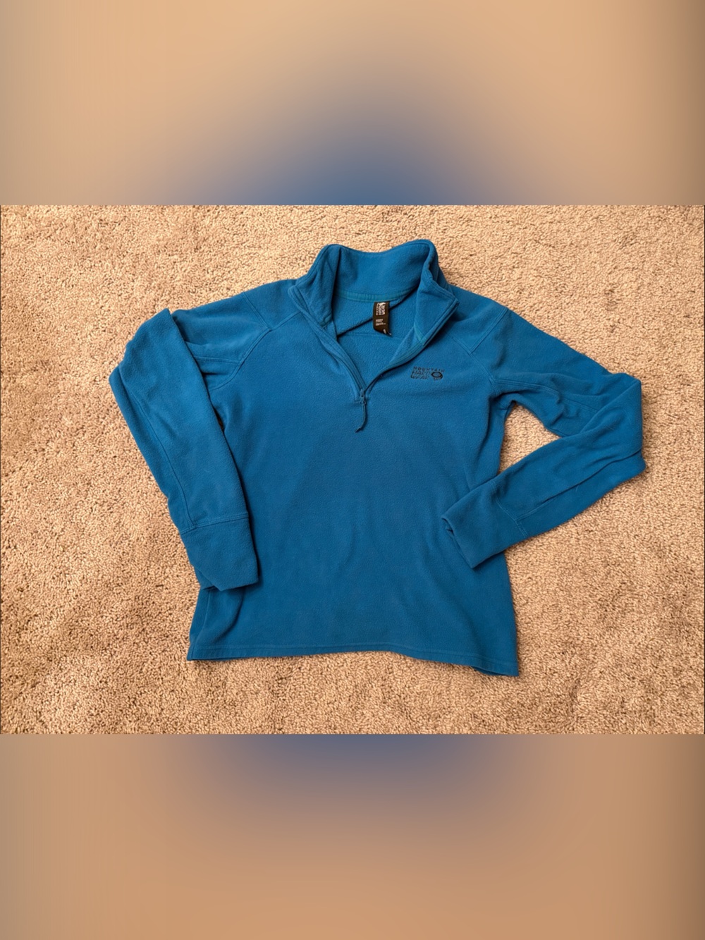 Mountain Hardwear Light Blue Quarter-Zip Fleece